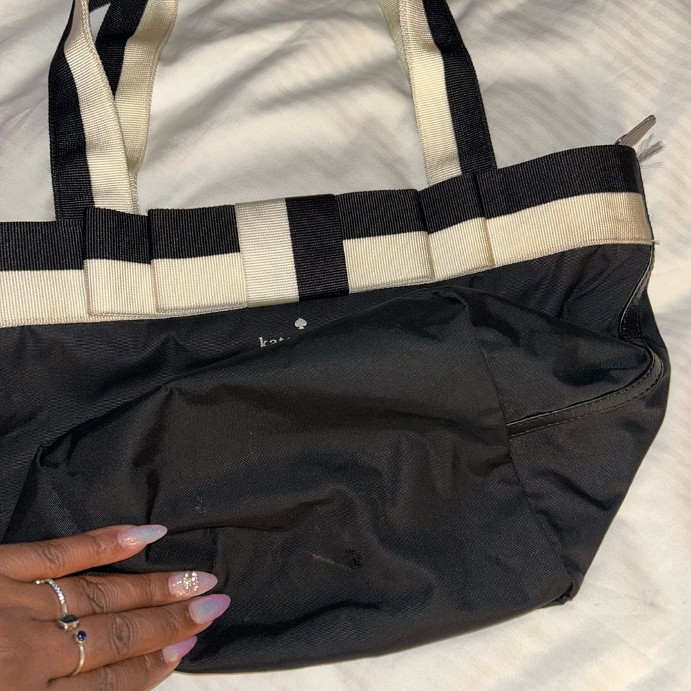 Kate Spade Metallic Silver Interior Bag